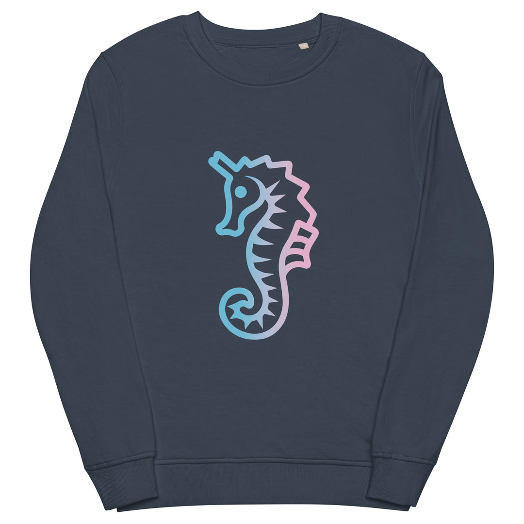 Trans Dad Seahorse Organic Sweatshirt The Rainbow Stores