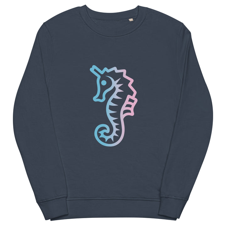 Trans Dad Seahorse Organic Sweatshirt The Rainbow Stores