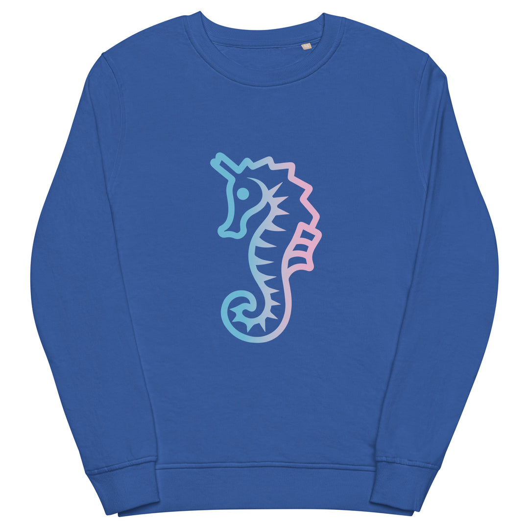 Trans Dad Seahorse Organic Sweatshirt The Rainbow Stores