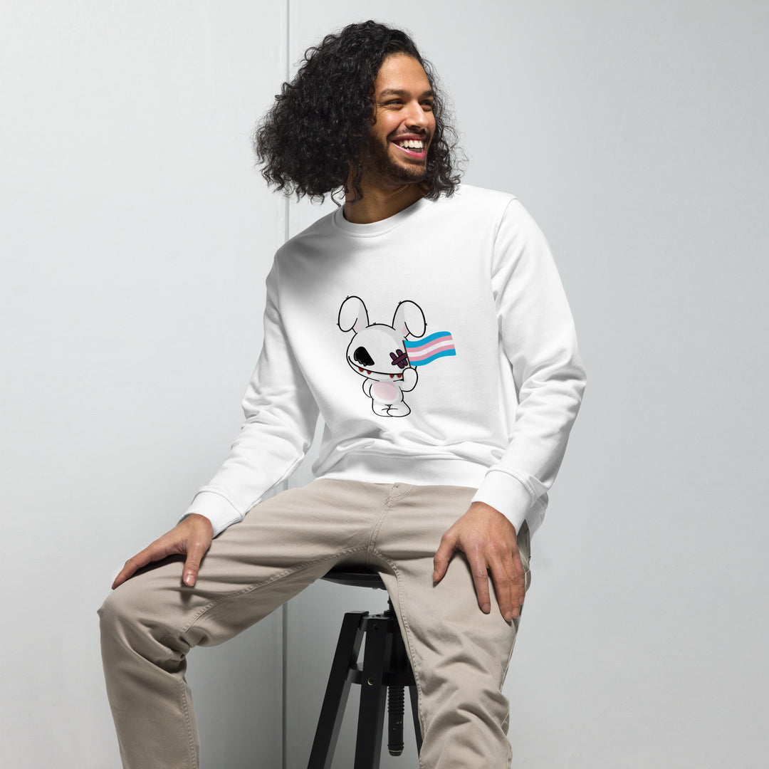 Deadly Bunny Trans Sweatshirt Sweatshirts SOL's The Rainbow Stores