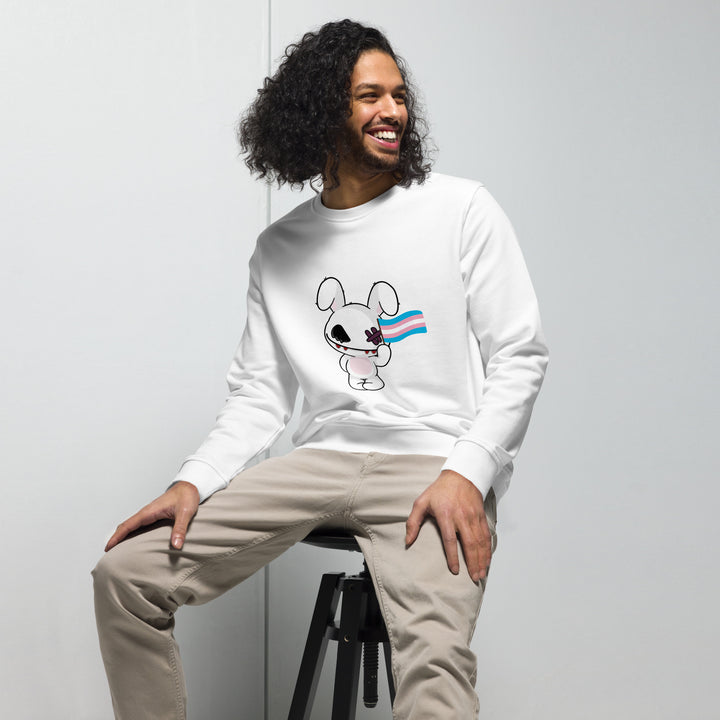 Deadly Bunny Trans Sweatshirt Sweatshirts SOL's The Rainbow Stores