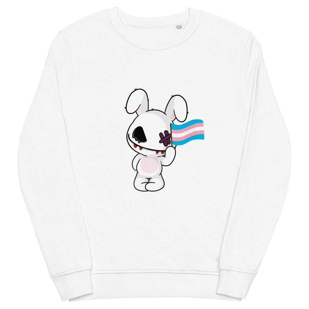 Deadly Bunny Trans Sweatshirt Sweatshirts SOL's The Rainbow Stores