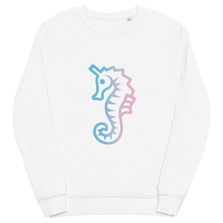 Trans Dad Seahorse Organic Sweatshirt The Rainbow Stores