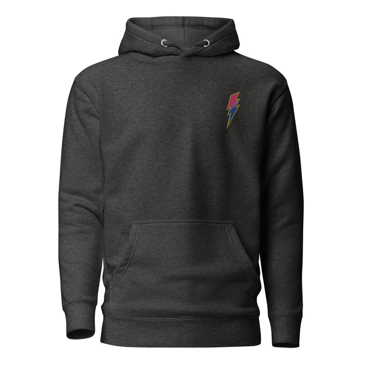 Bisexual Pride Lightning Embroidered Hoodie Hoodies The Rainbow Stores