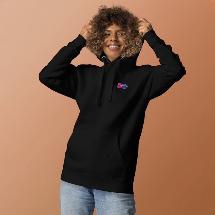 Bisexual Pride Battery Charged Hoodie The Rainbow Stores