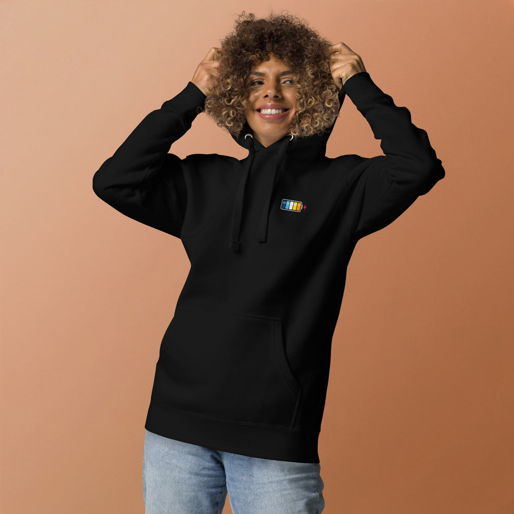 Aroace Pride Battery Charged Hoodie The Rainbow Stores