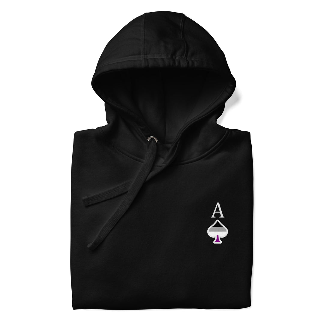Asexual Ace of Spades Hoodie Hoodies The Rainbow Stores