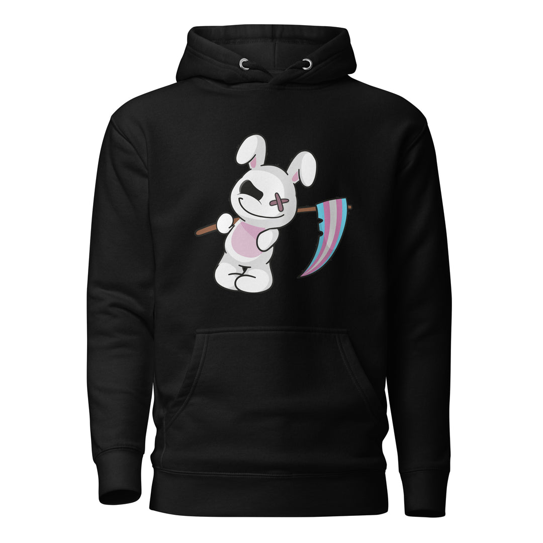 Deadly Bunny With A Trans Pride Flag Hoodie The Rainbow Stores