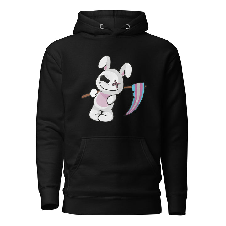 Deadly Bunny With A Trans Pride Flag Hoodie The Rainbow Stores