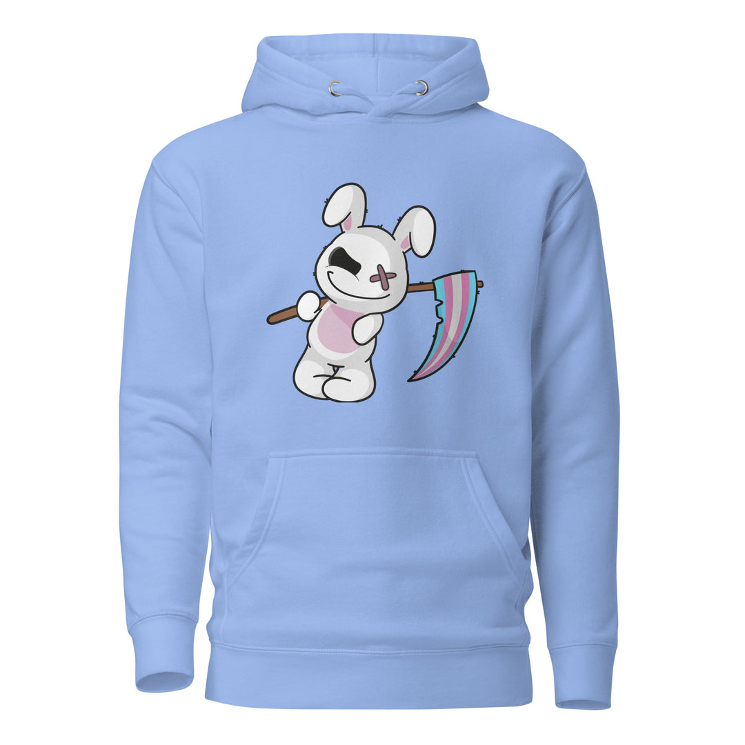 Deadly Bunny With A Trans Pride Flag Hoodie The Rainbow Stores