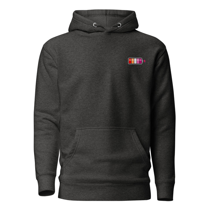 Lesbian Pride Battery Charged Hoodie The Rainbow Stores