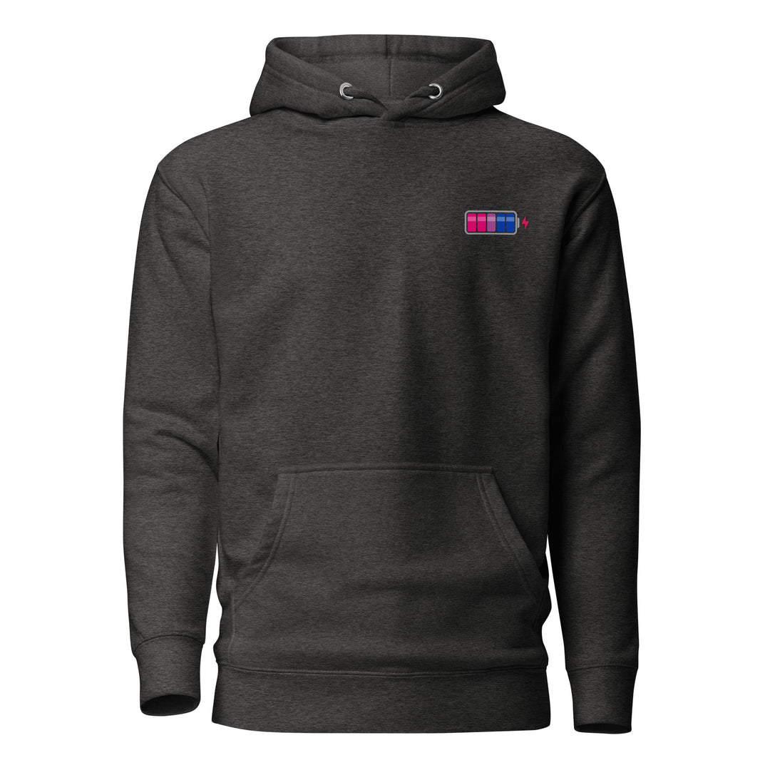 Bisexual Pride Battery Charged Hoodie The Rainbow Stores