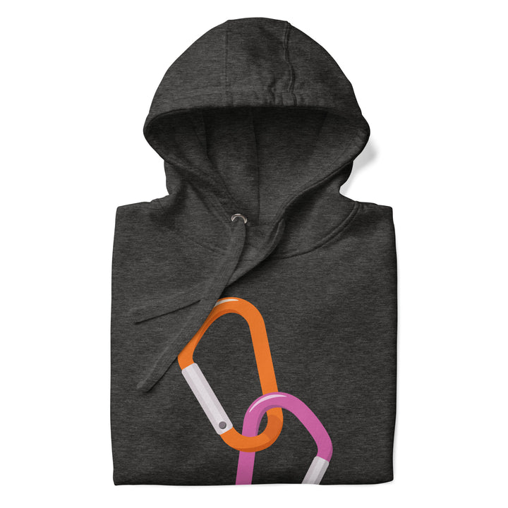Double Carabiner Lesbian Hoodie Hoodies The Rainbow Stores