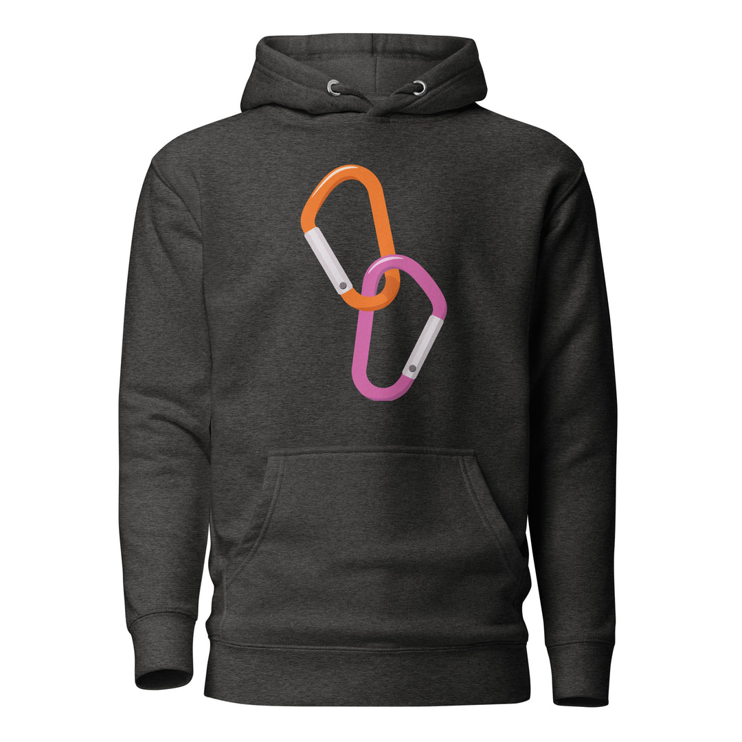 Double Carabiner Lesbian Hoodie Hoodies The Rainbow Stores
