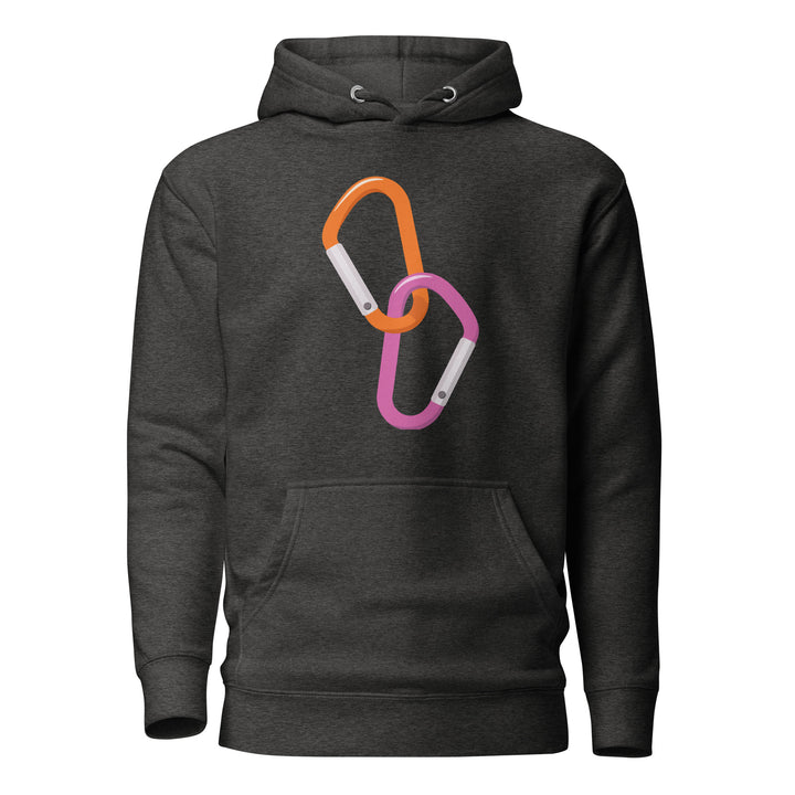 Double Carabiner Lesbian Hoodie Hoodies The Rainbow Stores