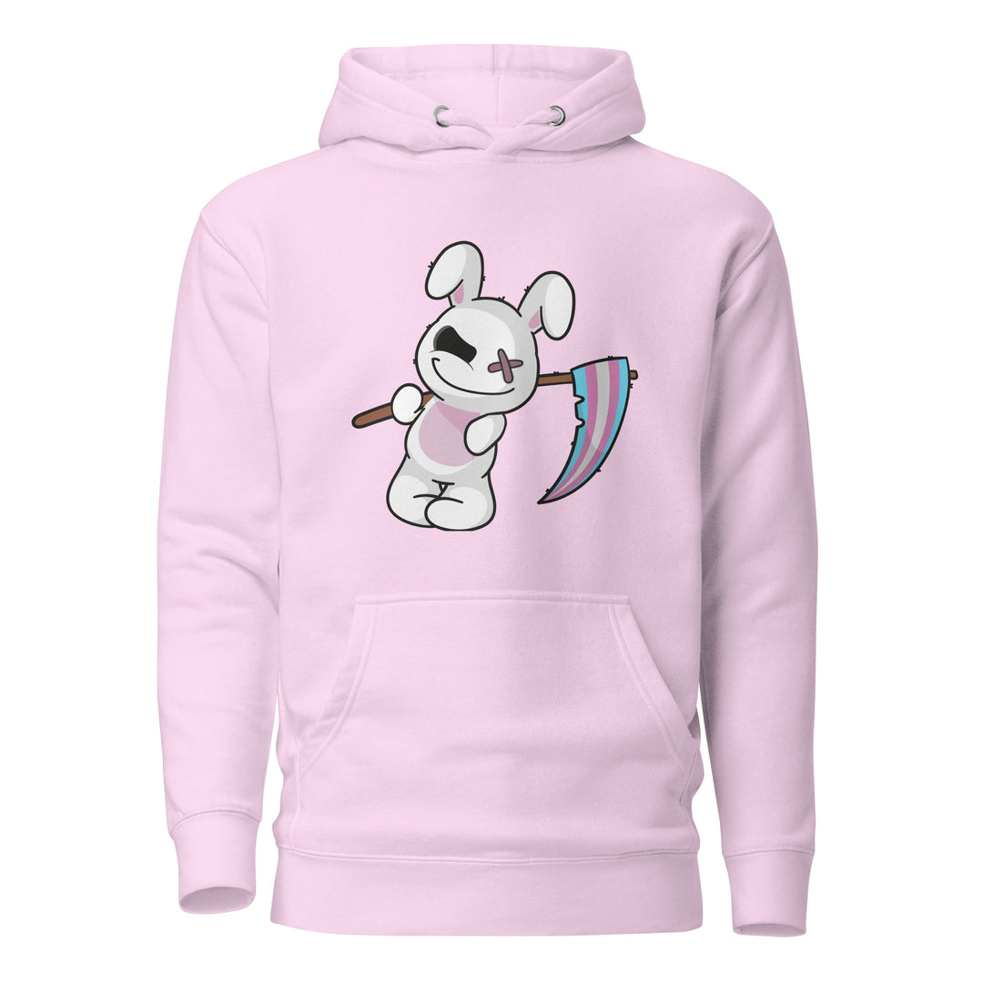 Deadly Bunny With A Trans Pride Flag Hoodie The Rainbow Stores