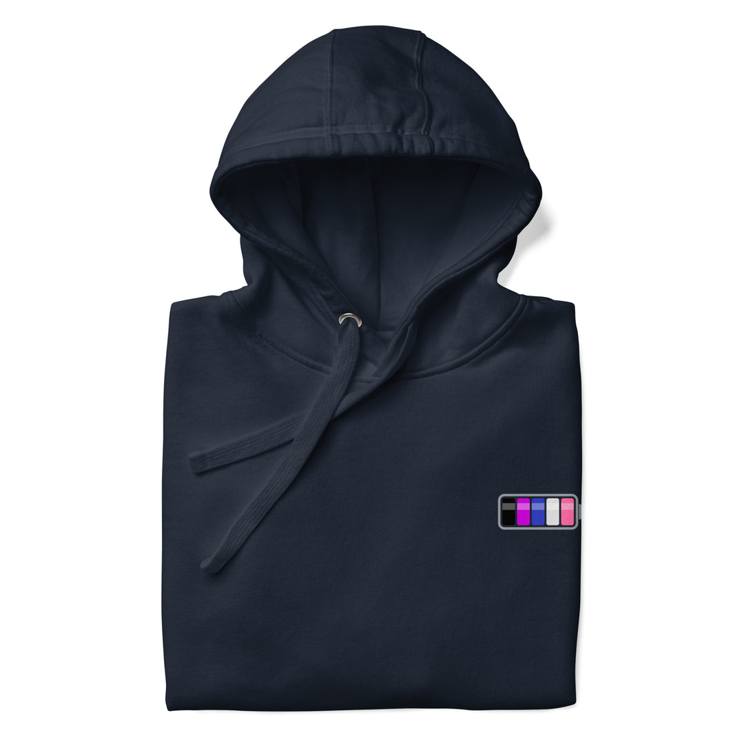 Gender Fluid Pride Battery Charged Hoodie The Rainbow Stores