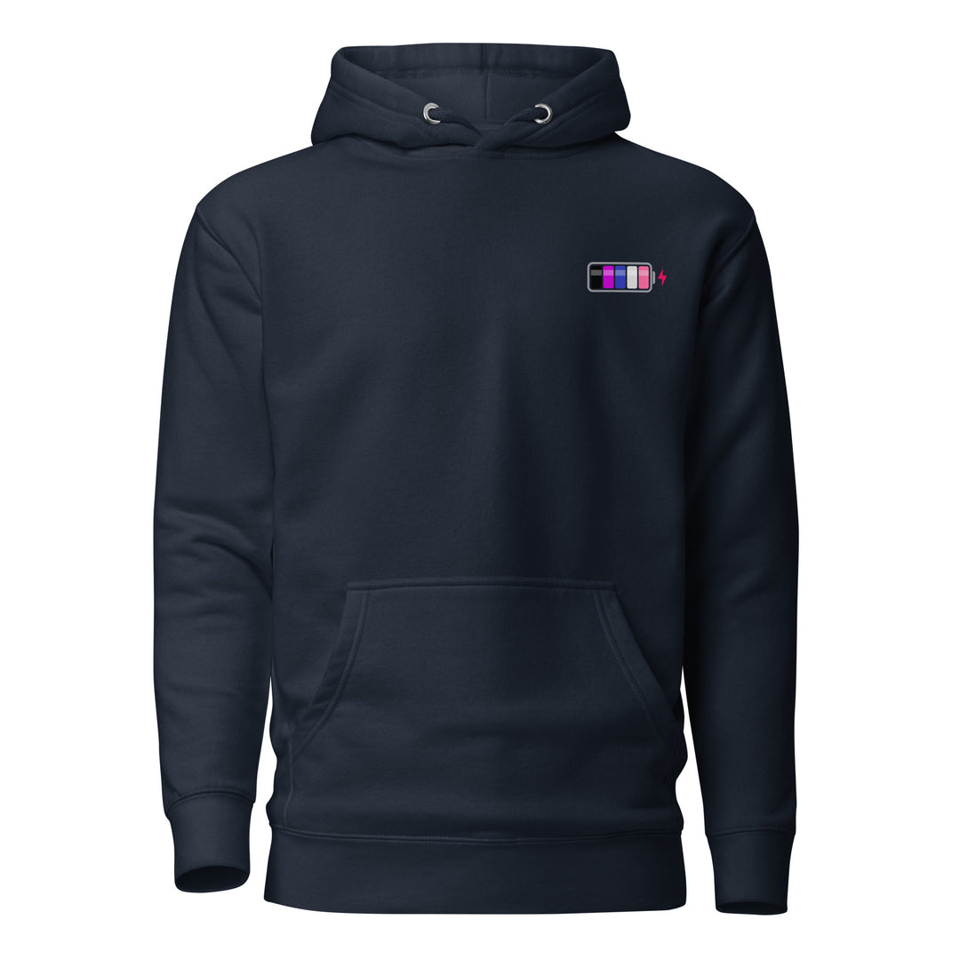 Gender Fluid Pride Battery Charged Hoodie The Rainbow Stores