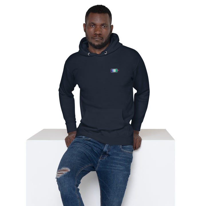 Gay Men's Pride Battery Charged Hoodie The Rainbow Stores