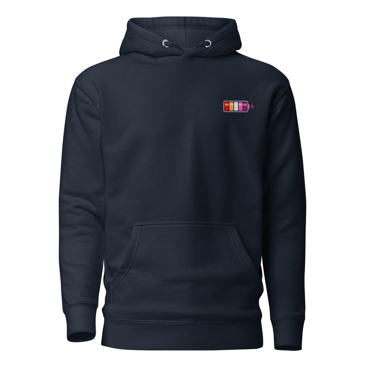 Lesbian Pride Battery Charged Hoodie The Rainbow Stores