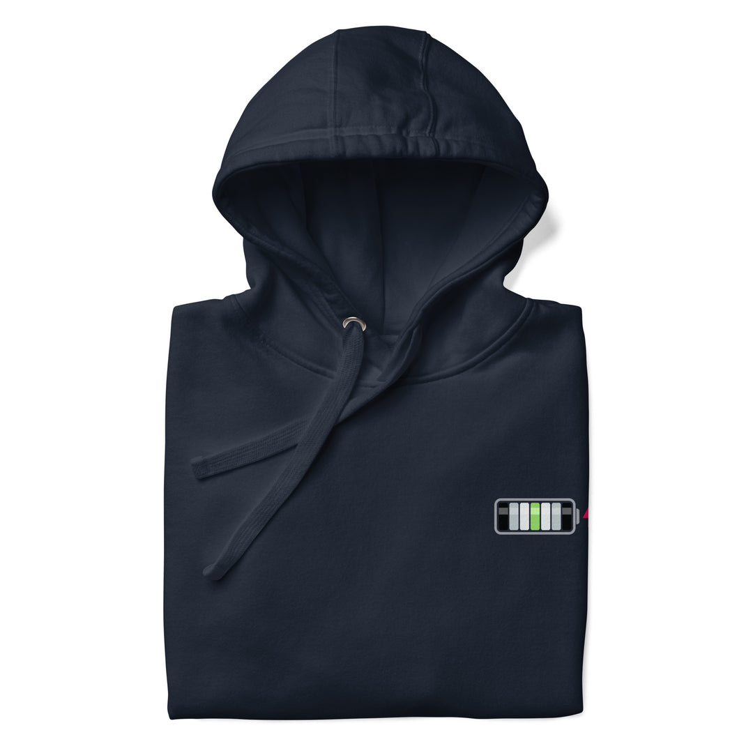 Agender Pride Battery Charged Hoodie The Rainbow Stores