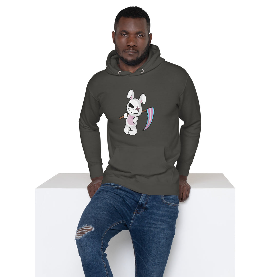 Deadly Bunny With A Trans Pride Flag Hoodie The Rainbow Stores