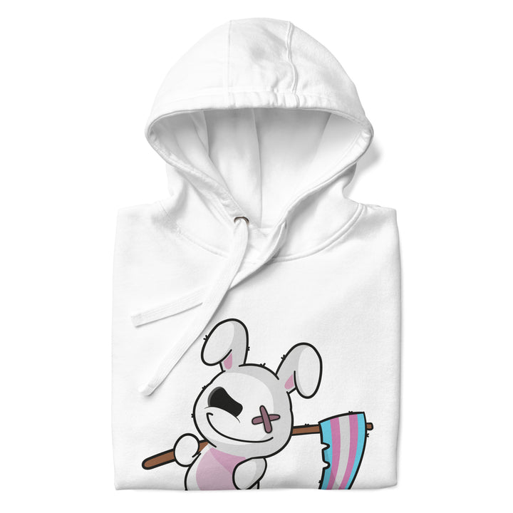 Deadly Bunny With A Trans Pride Flag Hoodie The Rainbow Stores