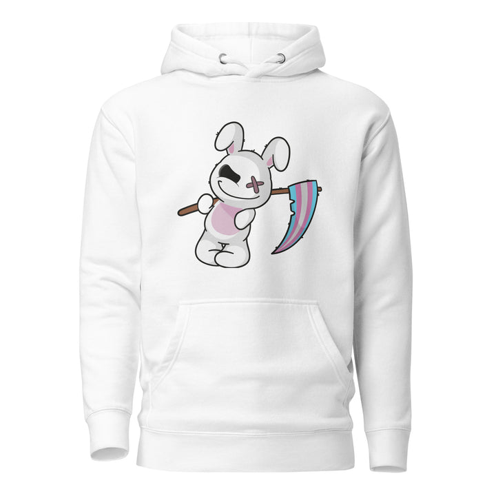 Deadly Bunny With A Trans Pride Flag Hoodie The Rainbow Stores