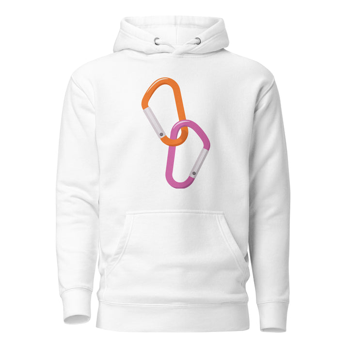 Double Carabiner Lesbian Hoodie Hoodies The Rainbow Stores