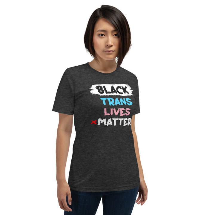 Black Trans Lives Matter T-Shirt T-shirts The Rainbow Stores