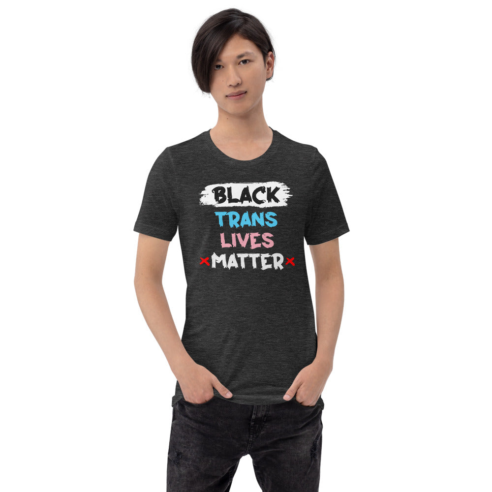 Black Trans Lives Matter T-Shirt T-shirts The Rainbow Stores