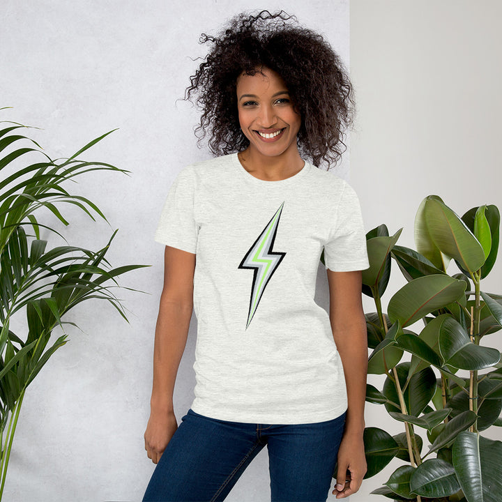 Agender Lightning T-shirt T-shirts The Rainbow Stores