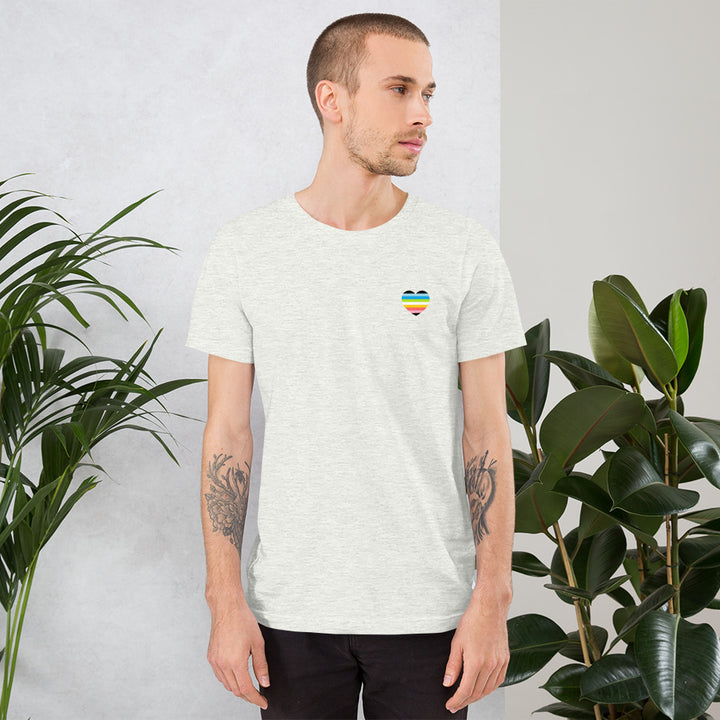 Small Queer Pride Heart T-Shirt T-shirts The Rainbow Stores