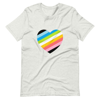 Queer Pride Flag Heart T-Shirt T-shirts The Rainbow Stores