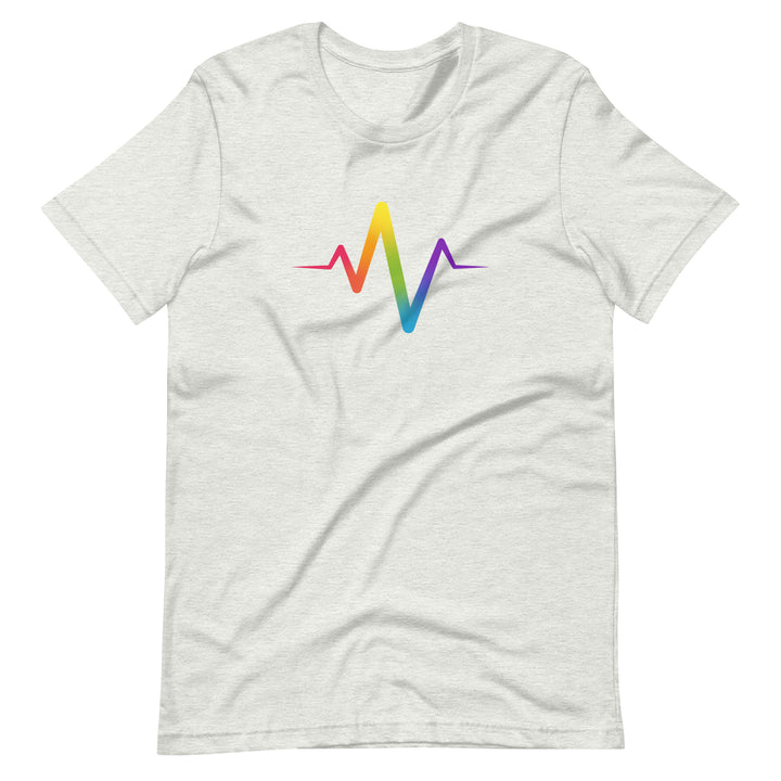 Rainbow Pride Heartbeat T-Shirt T-shirts The Rainbow Stores
