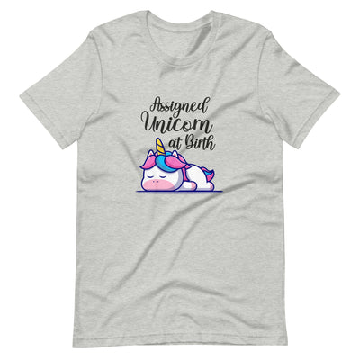 Assigned Unicorn At Birth Graphic T-Shirt T-shirts The Rainbow Stores