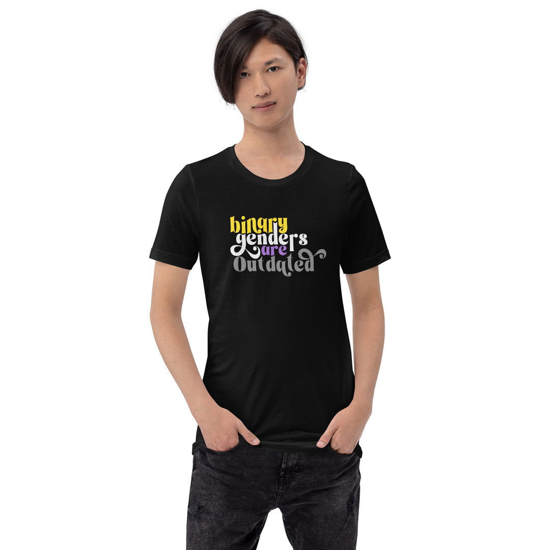 Binary Genders Are Outdated T-Shirt T-shirts The Rainbow Stores