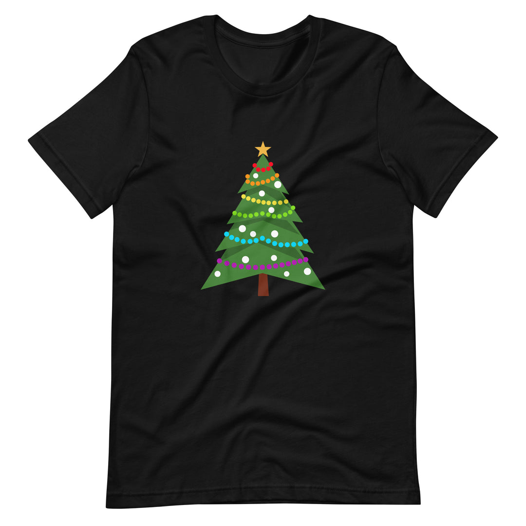 Rainbow Pride Lights Christmas T-Shirt T-shirts The Rainbow Stores