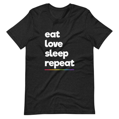 Eat Love Sleep Repeat T-Shirt T-shirts The Rainbow Stores