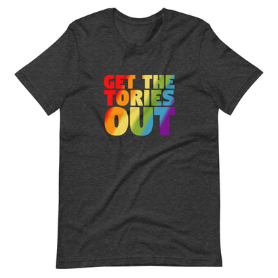 Get The Tories Out Rainbow T-Shirt T-shirts The Rainbow Stores