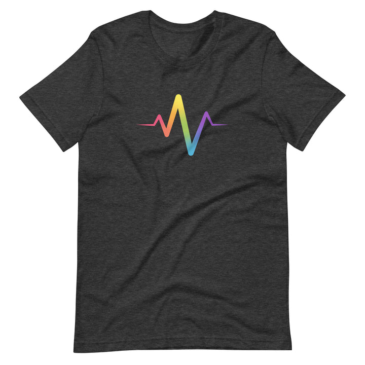 Rainbow Pride Heartbeat T-Shirt T-shirts The Rainbow Stores