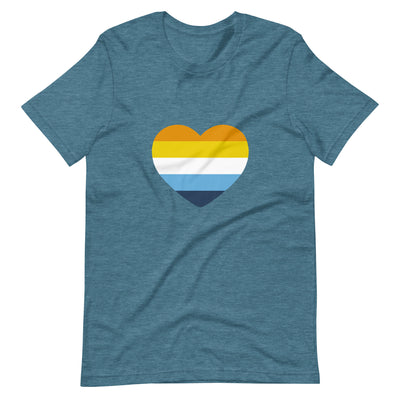AroAce Heart T-Shirt T-shirts The Rainbow Stores