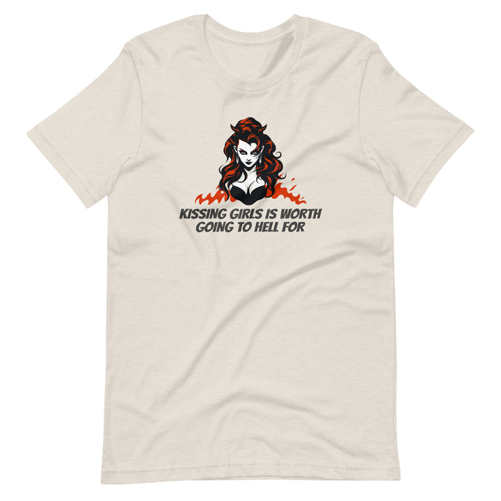 Kissing Girls Is Worth Going To Hell For T-Shirt T-shirts The Rainbow Stores