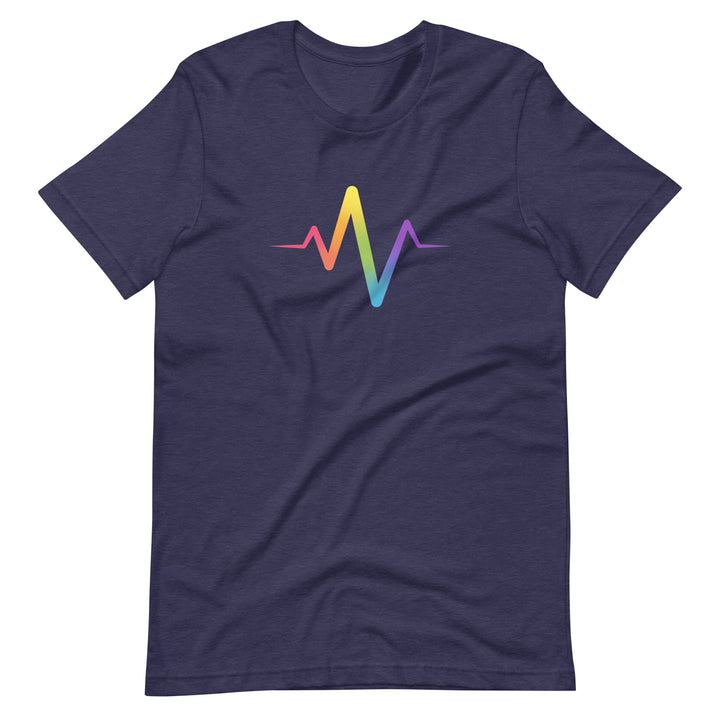 Rainbow Pride Heartbeat T-Shirt T-shirts The Rainbow Stores