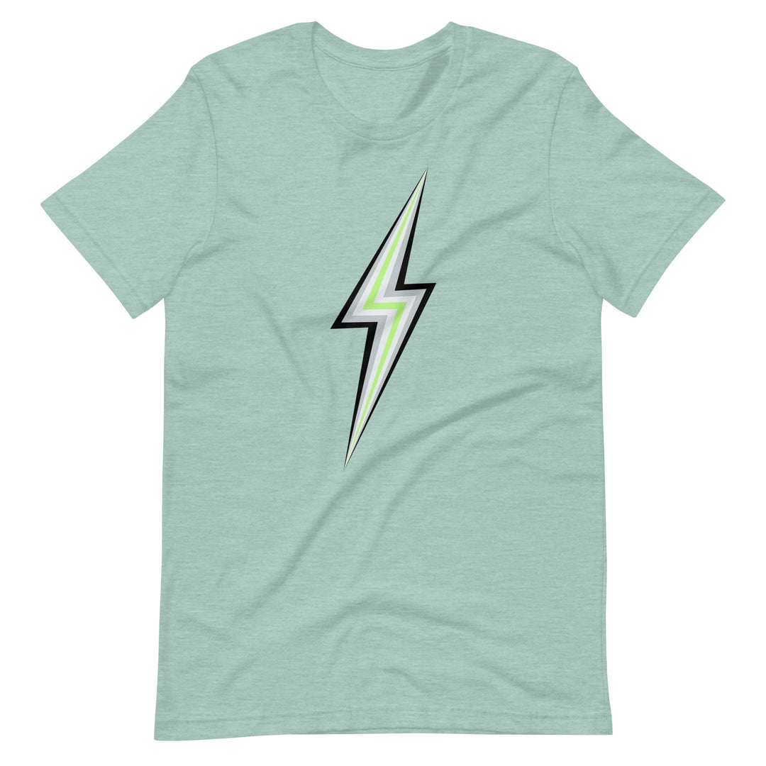 Agender Lightning T-shirt T-shirts The Rainbow Stores