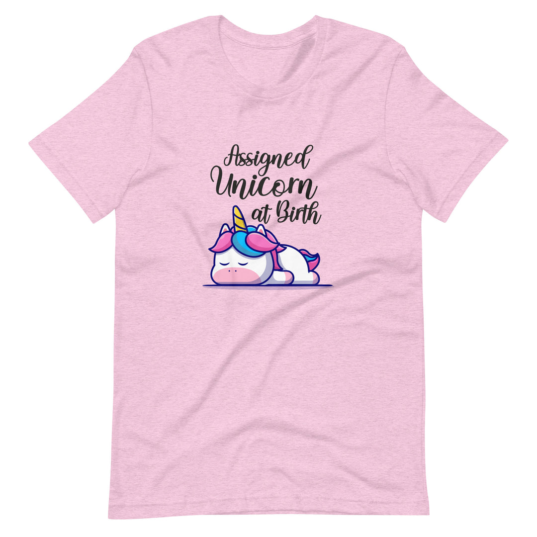 Assigned Unicorn At Birth Graphic T-Shirt T-shirts The Rainbow Stores