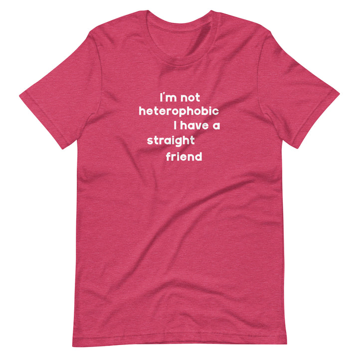 I'm Not Heterophobic I Have A Straight Friend T-Shirt T-shirts The Rainbow Stores