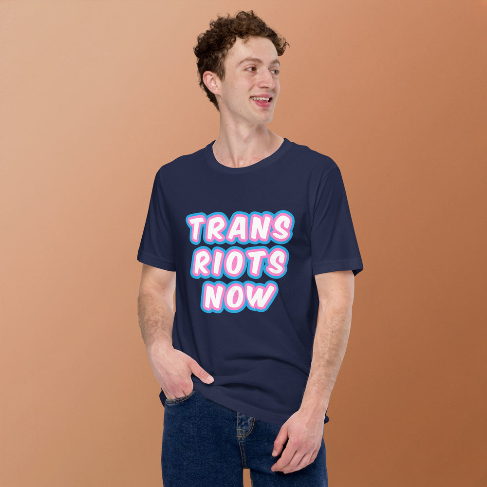 Trans Riots Now T-Shirt T-shirts The Rainbow Stores
