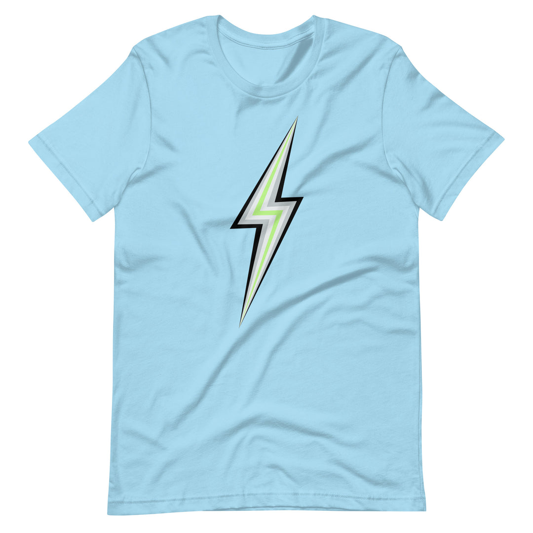 Agender Lightning T-shirt T-shirts The Rainbow Stores