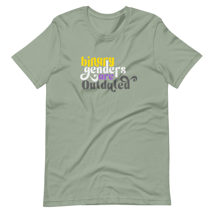 Binary Genders Are Outdated T-Shirt T-shirts The Rainbow Stores